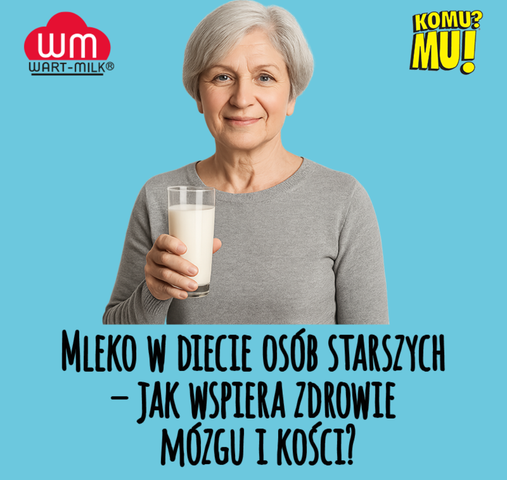 Mleko w diecie osób starszych – jak wspiera zdrowie mózgu i kości?