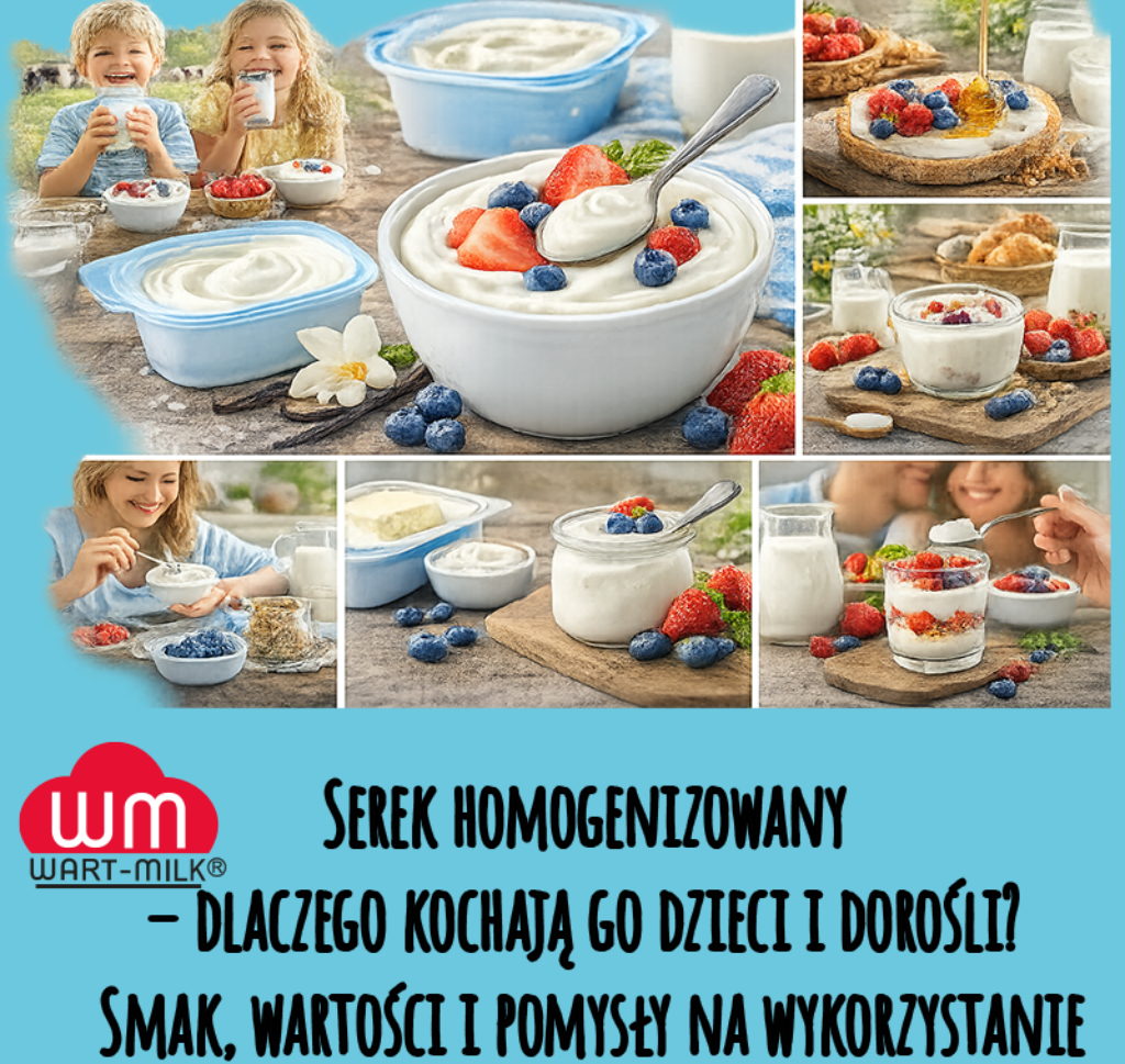 Serek homogenizowany – dlaczego kochają go dzieci i dorośli? Smak, wartości i pomysły na wykorzystanie.